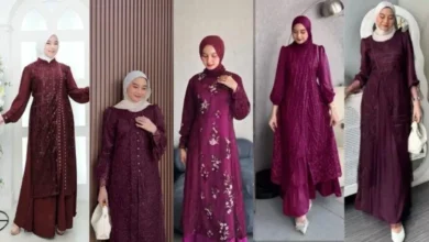 7 Gamis Motif Rompi: Tren Fashion Muslimah 2025 Terbaru