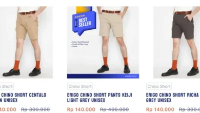 Celana Pendek Erigo Chino Unisex: Nyaman, Stylish, Cocok Segala Aktivitas