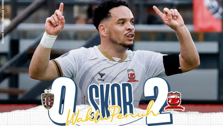 Kalahkan Bali United, Madura United Raih Kemenangan Telak Liga 1