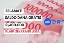 Raih Rp100.000 Saldo DANA Gratis! Klaim Sekarang dari Aplikasi Penghasil Uang Terpercaya