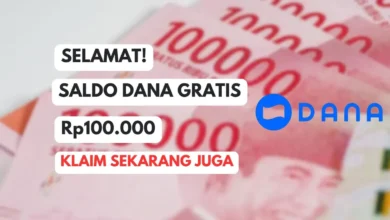 Raih Rp100.000 Saldo DANA Gratis! Klaim Sekarang dari Aplikasi Penghasil Uang Terpercaya
