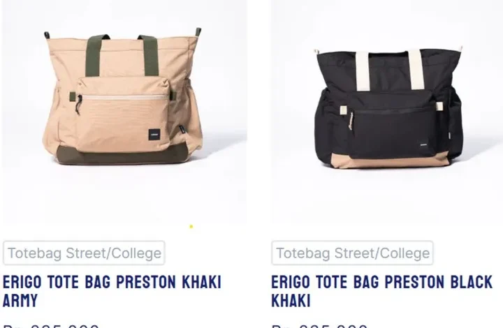Tas Erigo Preston: Stylish, Fungsional, Teman Aktivitas Harian Anda